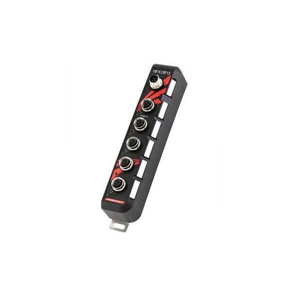 5-Port M12 Industrial IP67 Waterproof Ethernet Switch, w/5-10/100Tx with M12-connector
